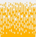Line transition pattern background, abstract irregular geometric texture. Vector yellow white color halftone line