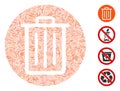 Line Trash Icon Vector Collage Royalty Free Stock Photo
