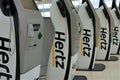 Hertz electronic check in kiosks Royalty Free Stock Photo