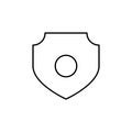 Line vector icon antivirus, security. Outline vector icon