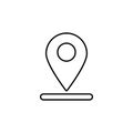 Line vector icon location, navigation. Outline vector icon