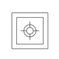 Line vector icon Safe, security. Outline vector icon