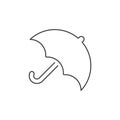 Line vector icon Umbrella. Outline vector icon