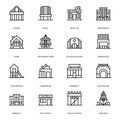 Line Vectors Of Building Architectures