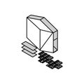 line weights architectural drafter isometric icon vector illustration Royalty Free Stock Photo