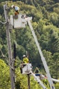 Line workers clean up damage in Vermont