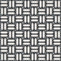 Line zigzag chequer seamless abstract pattern monochrome or two