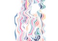 Linear abstraction. Background of smooth colored wavy lines
