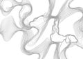 Linear abstraction. Background of smooth wavy lines