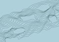 Linear abstraction. Background of smooth wavy lines