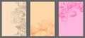 Linear abstraction. Background of smooth wavy lines