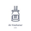 Linear air freshener icon from Cleaning outline collection. Thin line air freshener vector isolated on white background. air