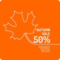 Linear Autumn sale banner