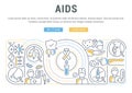 Linear Banner of AIDS.