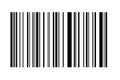 linear barcode or bar code isolated on transparent background Royalty Free Stock Photo