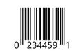 Linear vector bar code template. Barcode pattern.