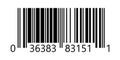 Linear vector bar code template. Barcode pattern.