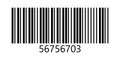 Linear vector bar code template. Barcode pattern.