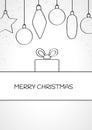 Linear christmas card