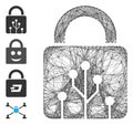 Linear Circuit Lock Vector Mesh