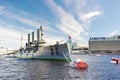 Linear cruiser Aurora, the symbol of the October revolution in R