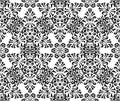 Linear Damask Seamless Vector Pattern. Royalty Free Stock Photo