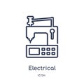 Linear electrical appliances icon from Fashion outline collection. Thin line electrical appliances icon isolated on white