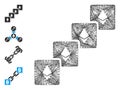 Linear Ethereum Blockchain Vector Mesh Royalty Free Stock Photo