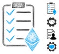 Linear Ethereum Smart Contract Vector Mesh Royalty Free Stock Photo