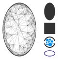 Linear Filled Ellipse Vector Mesh