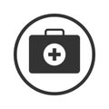 Linear First Aid Box icon - vector iconic design Royalty Free Stock Photo
