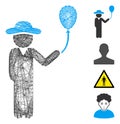 Linear Gentleman with Balloon Vector Mesh