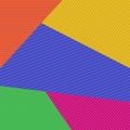 Linear Geometric Retro Color Blocks