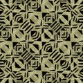 Linear Geometric Seamless Pattern Mosaic