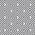 Linear geometric vector pattern, repeating stripe line and mosaic of lined squares . stylish monochrome. Royalty Free Stock Photo