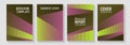 Linear geometry poster vector templates.