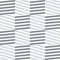 Linear grid with striped hexagons. Hexagonal geometric background