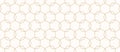 Linear grid vector seamless pattern. Subtle thin gold lines texture, lattice Royalty Free Stock Photo