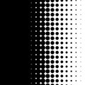 Linear halftone, screentone dots, circles, pattern