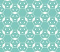 Linear hexagonal grid. Minimalist ornament with thin lines, lattice, mesh. Royalty Free Stock Photo