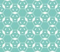 Linear hexagonal grid. Minimalist ornament with thin lines, lattice, mesh. Royalty Free Stock Photo