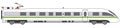 Linear high-speed train vector express railway illustration