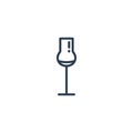 Linear icon of a glass of Grappa Royalty Free Stock Photo