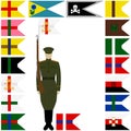 Linear icon Russian battalions