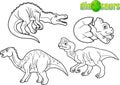 Linear images dinosaurs