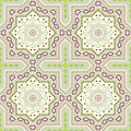 Linear italian maiolica tile seamless rapport. Geometric texture Royalty Free Stock Photo