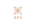 Linear logo ornament flower for spa salon