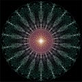 Linear mandala, magic pattern, complex pattern