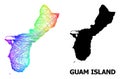 Linear Map of Guam Island with Spectrum Gradient