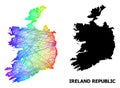 Linear Map of Ireland Republic with Spectral Gradient